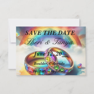 ENREGISTRER LA DATE DU Faire-part Gay
