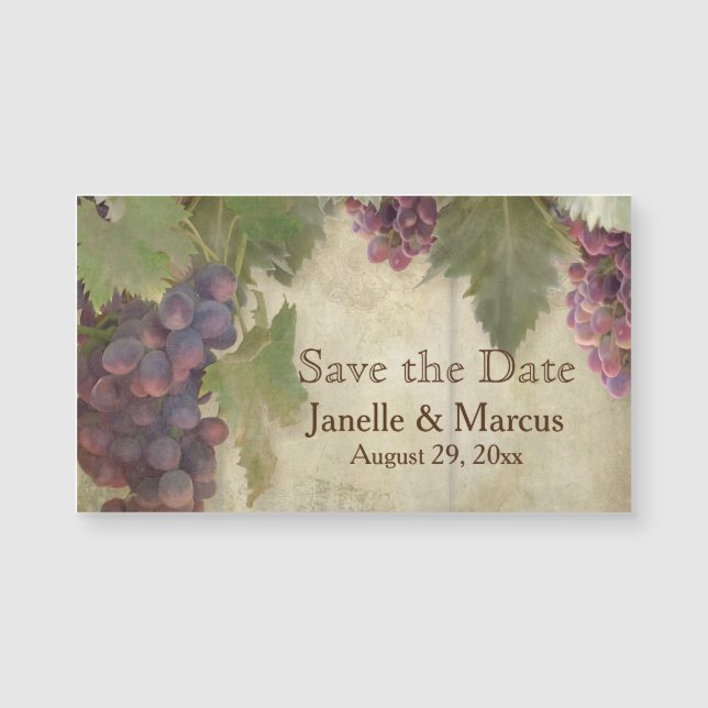 Enregistrer la date Elegant Rustic Vineyard Winery (Devant)