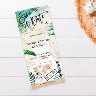 Enregistrer la date Embarquement Pass Carte du mon