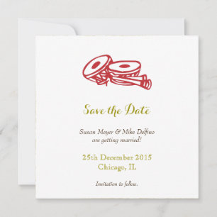 Enregistrer la date faire-part de mariage carte or