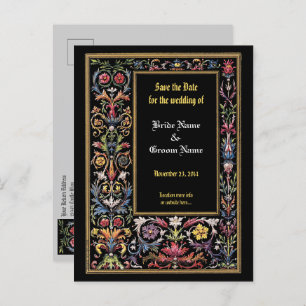 Enregistrer la date Floral Illuminé carte postale