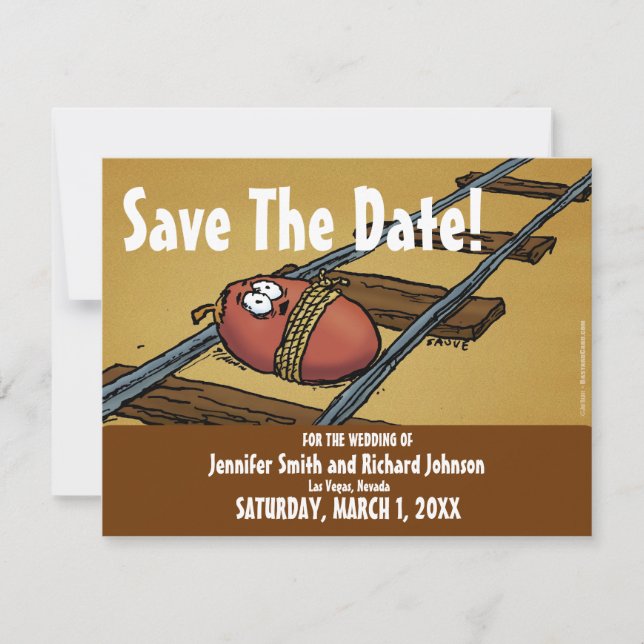 Enregistrer la date Funny Mariage Date Invitation (Devant)