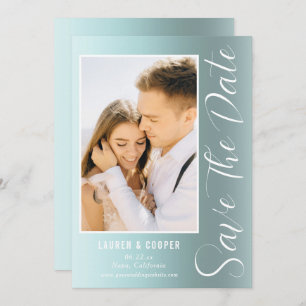 Enregistrer La Date Green Style Script Moderne Mar