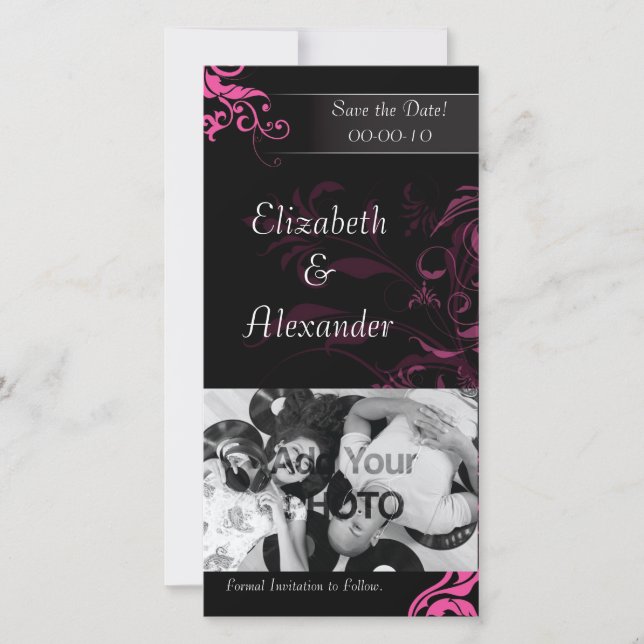 Enregistrer La Date - Invitation De Mariage (Devant)