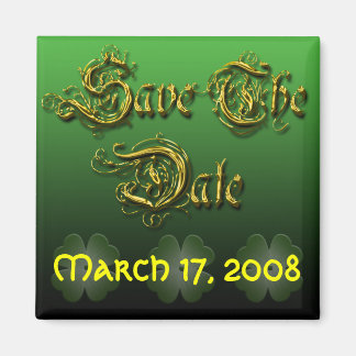 Enregistrer la date Irlandais Mariage Magnet