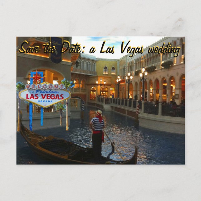 Enregistrer la date Las Vegas Wedding Invitation (Devant)