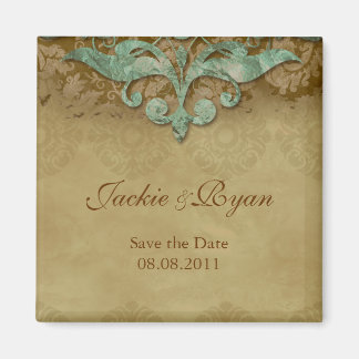Enregistrer la date Magnet Antique Verdigris