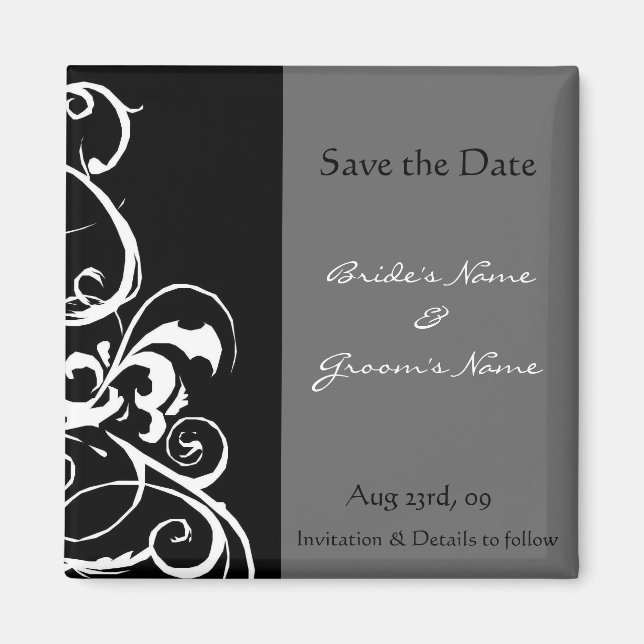 Enregistrer la date - Magnet Mariage (Devant)