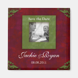 Enregistrer la date Magnet Noël Mariage Floral