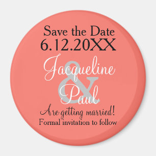 Enregistrer la date Magnets de corail