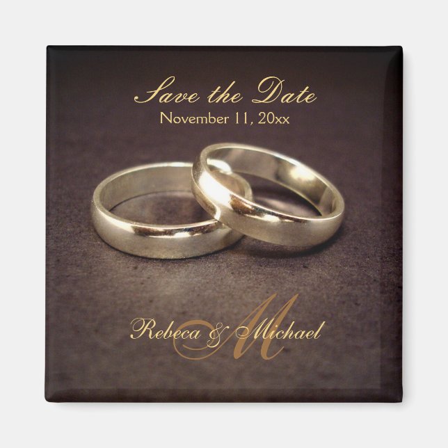Enregistrer la date - Magnets de la Bande Mariage  (Devant)