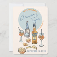 Enregistrer la date Mariage Italien spritz Orange