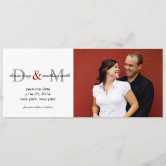 Enregistrer la date Monogrammes Noms de Cartes pho