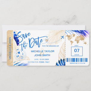 Enregistrer la date Passe d'embarquement Carte du 