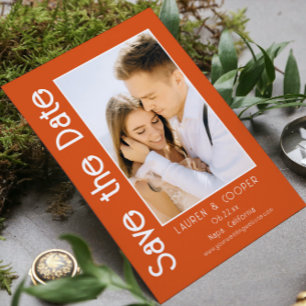 Enregistrer La Date Photo Design Moderne Simple Ma