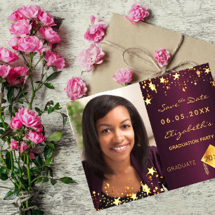 Enregistrer la date photo fête de graduation burgu