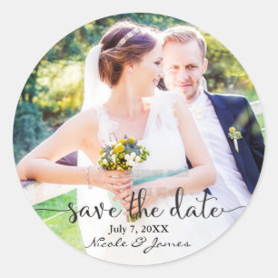 ENREGISTRER LA DATE Photo Photo Stickers Personnal
