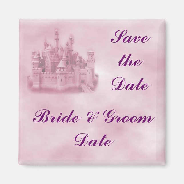 Enregistrer la date Princesse Mariage Magnets (Devant)
