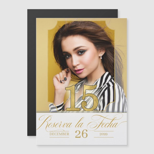 Enregistrer la date Reserva la Fecha espagnol Quin (Devant / Derrière)