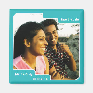 Enregistrer la date Scallop Blue Magnet