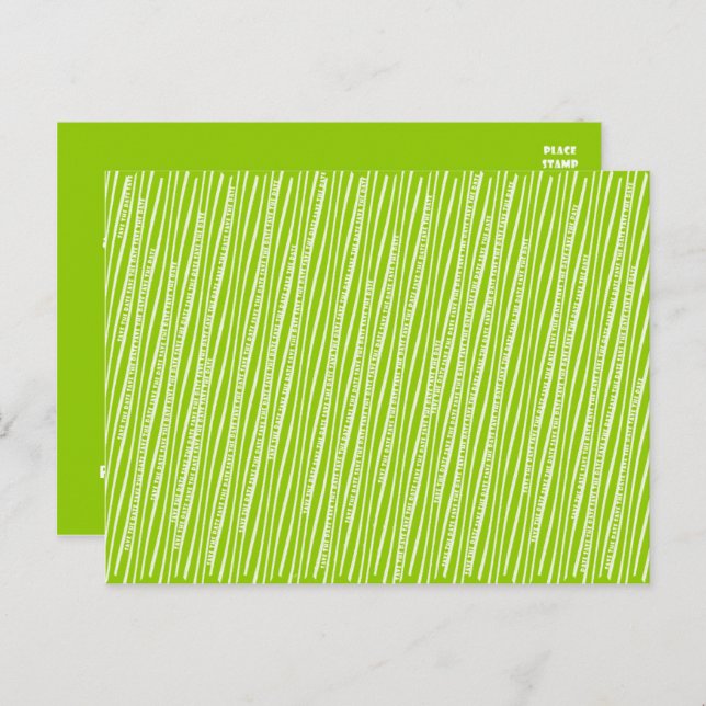 Enregistrer la date Squiggley Lines Faire-part Pos (Devant / Derrière)