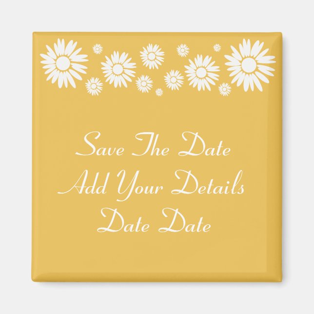 Enregistrer la date Sunflower Summer Sun Magnet (Devant)