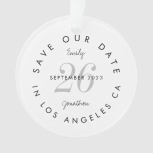Enregistrer la date Tinted Day Noms noirs typograp