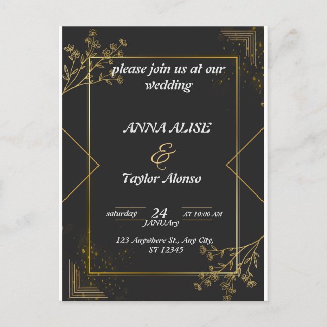 ENREGISTRER LA DATE UNE INVITATION À L'AMOUR (Devant)