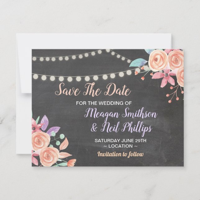 Enregistrer la marque de fleur de la carte Mariage (Devant)