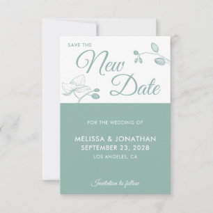 Enregistrer la nouvelle date mariage report floral
