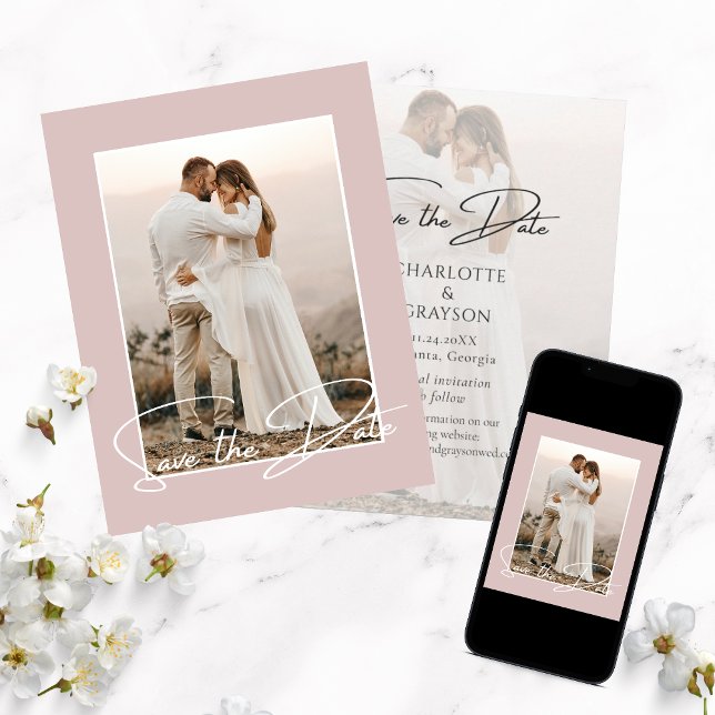 Enregistrer la photo de date Faire-part Mariage él (Créateur téléchargé)