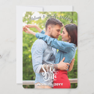 Enregistrer le Faire-part d'autocollant photo Date