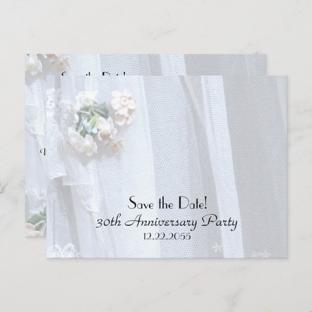 Enregistrer le Faire-part du 30e anniversaire de l (Devant / Derrière)