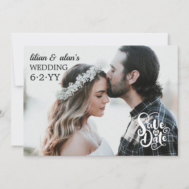 Enregistrer le Faire-part photo Date Sticker H (Devant)