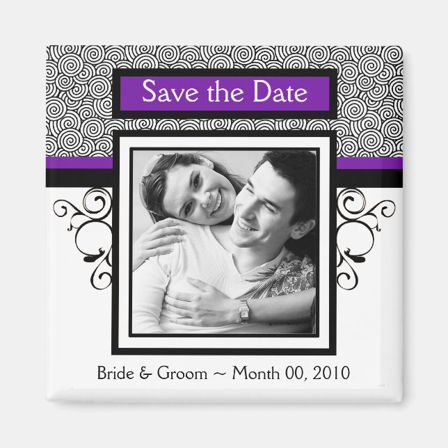 Enregistrer le Magnet de photos Date (Devant)