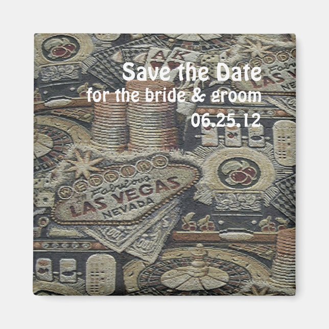 Enregistrer le Mariage de date dans le Magnet Las  (Devant)
