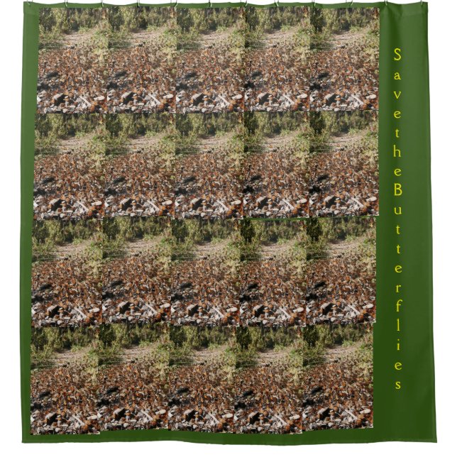 Enregistrer le rideau de douche des papillons (Devant)