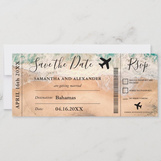 Enregistrer le script de date carte d'embarquement (Devant)