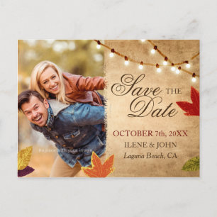 Enregistrer les cartes postales Date Rustic Autu