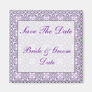 Enregistrer les Magnets de Mariage violet Date Lav