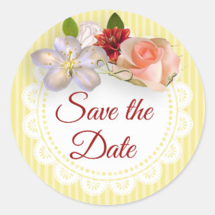 Enregistrer les stickers Date Jaune et Coral Flora