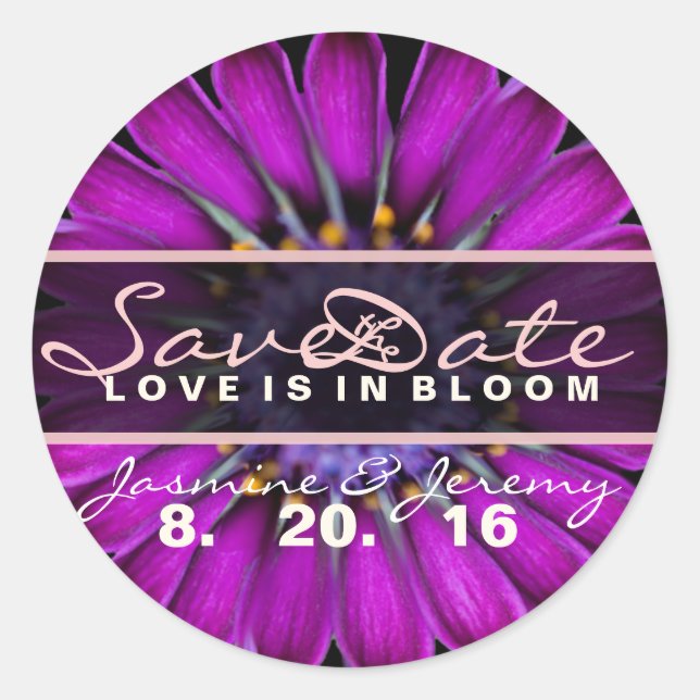 Enregistrer les stickers Fleur sauvage date (Devant)