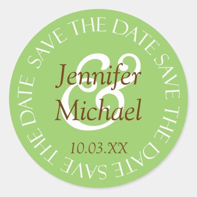 Enregistrer Les Stickers Mariage Enveloppe Date (Devant)