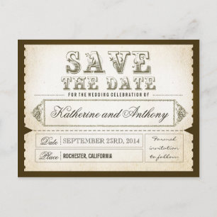 enregistrer les tickets de date - cartes postales