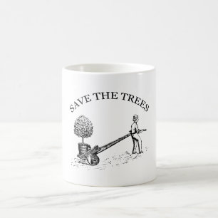 Enregistrer l'illustration Vintage Arbres Mug 2