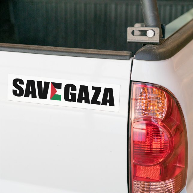 ENREGISTRER Sticker de pare-chocs GAZA (Sur camion)