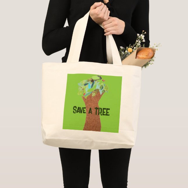 Enregistrer Un Grand Sac fourre-tout D'Arbre (Devant (produit))