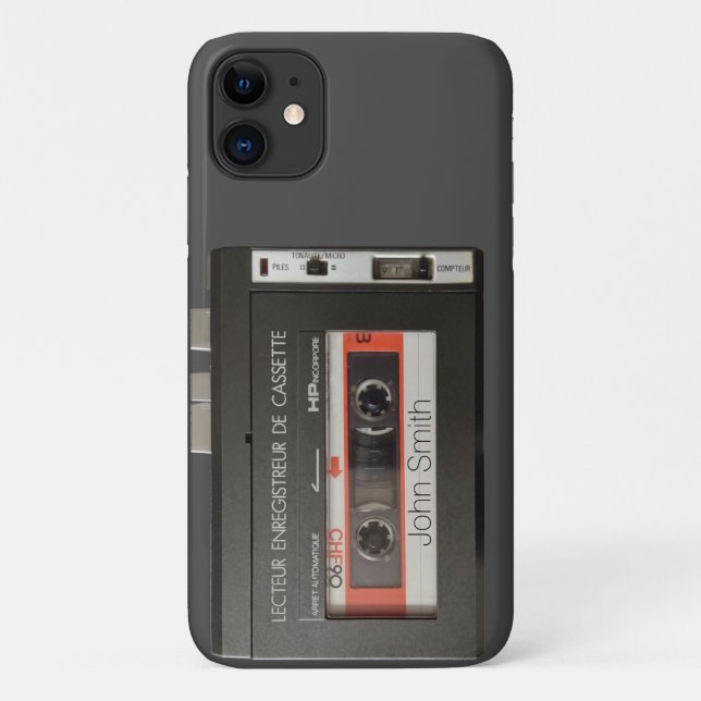 Enregistreur de cassettes vintage coque ipad iPhon (Dos)