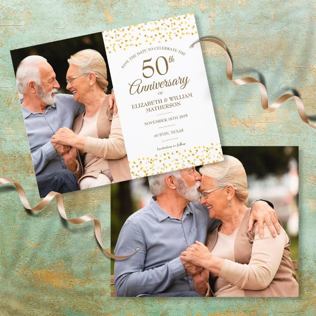 Enregistrez la date du 50e anniversaire de Budget  (Créateur téléchargé)