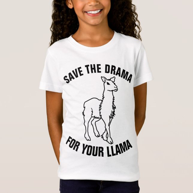 ENREGISTREZ LE DRAME POUR VOS T-shirts LAMA Funny (Devant)